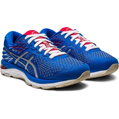 Asics Gel Cumulus 21 Tokyo blue/red Cushioning Running Shoes Women